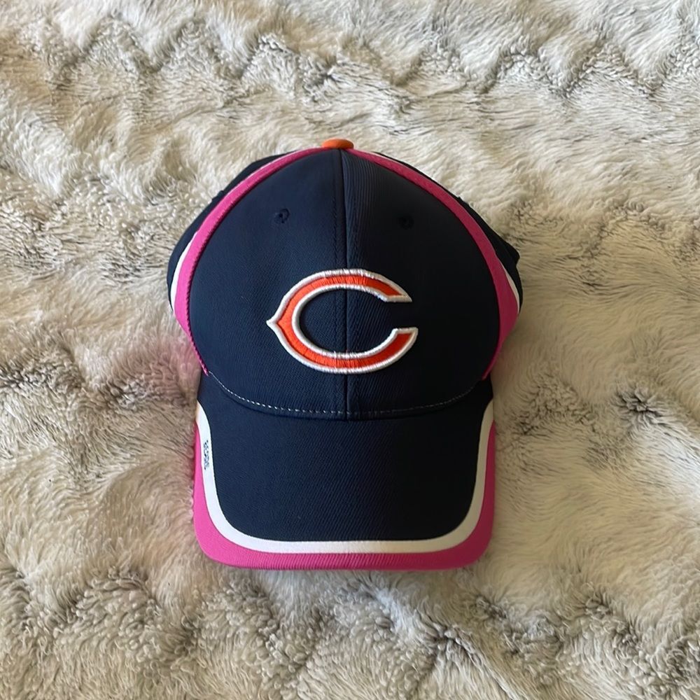 Chicago Bears Hat Football Breast Cancer Awareness Blue Cap Reebok unisex nwt